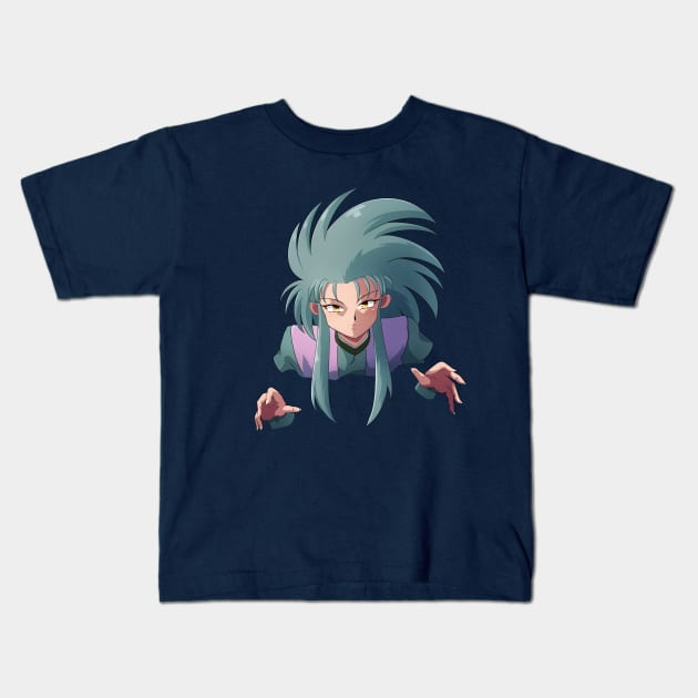 You can't run from me, Tenchi... Kids T-Shirt by RadicalYue